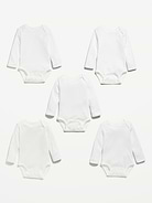 Image number 2 showing, Unisex Bodysuit 5-Pack for Baby