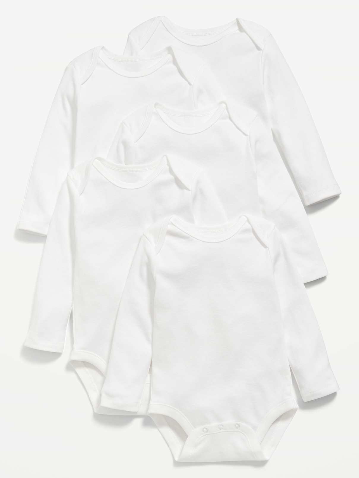 Image number 1 showing, Unisex Bodysuit 5-Pack for Baby