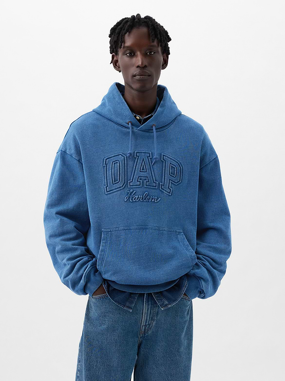 GAP × DAP Denim Logo Hoodie