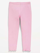 Image number 1 showing, Rib-Knit Full-Length Leggings for Toddler Girls