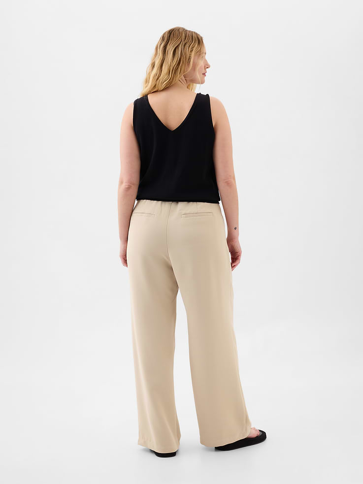 Image 6 of 8, Easy Crepe Trousers