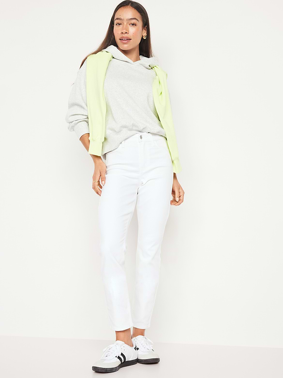 High-Waisted Wow Straight Ankle Jeans