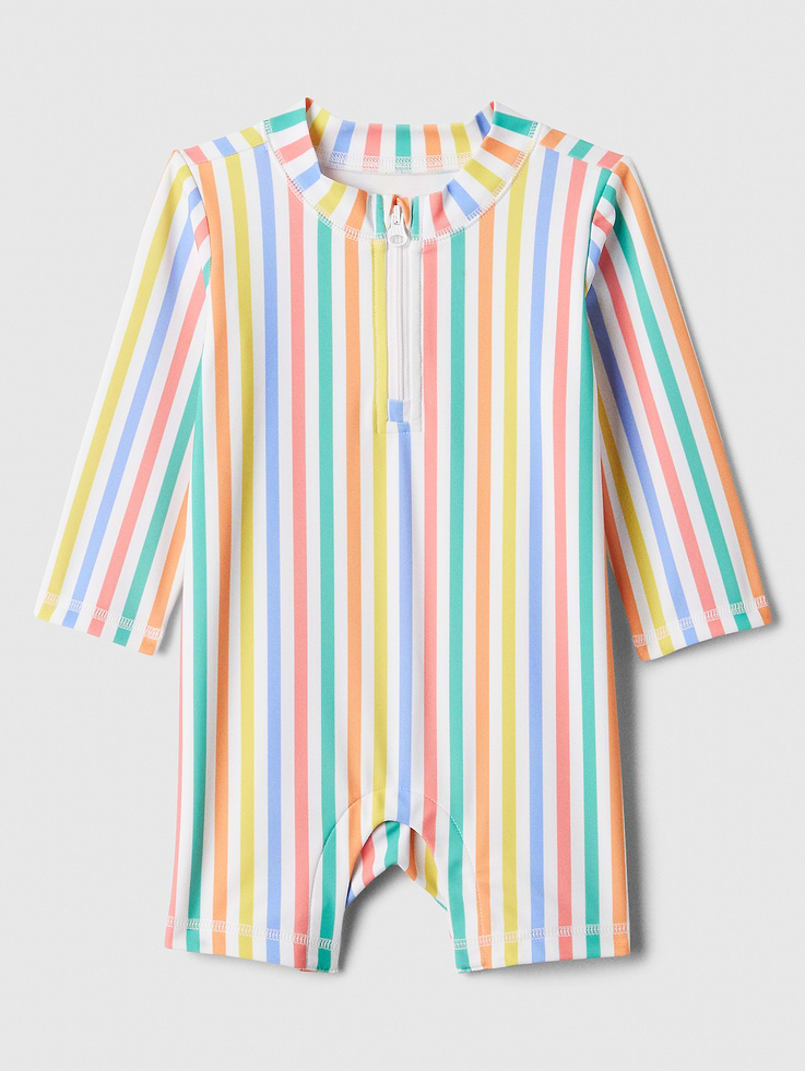 Image number 1 showing, Baby One-Piece Rash Guard