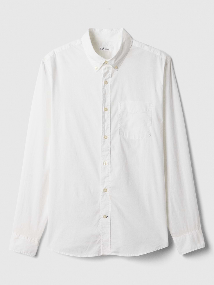 Image number 4 showing, Stretch Poplin Shirt in Standard Fit