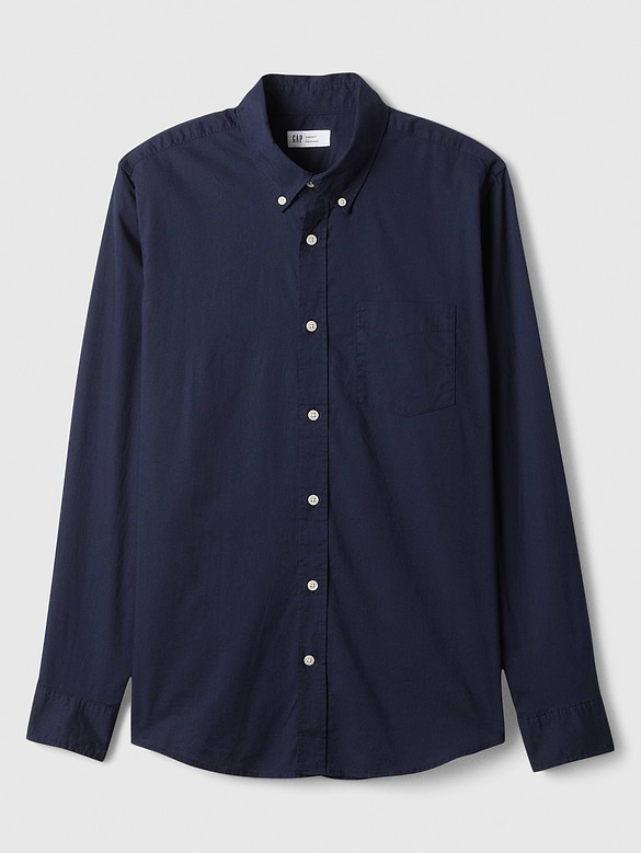 Stretch Poplin Shirt in Standard Fit