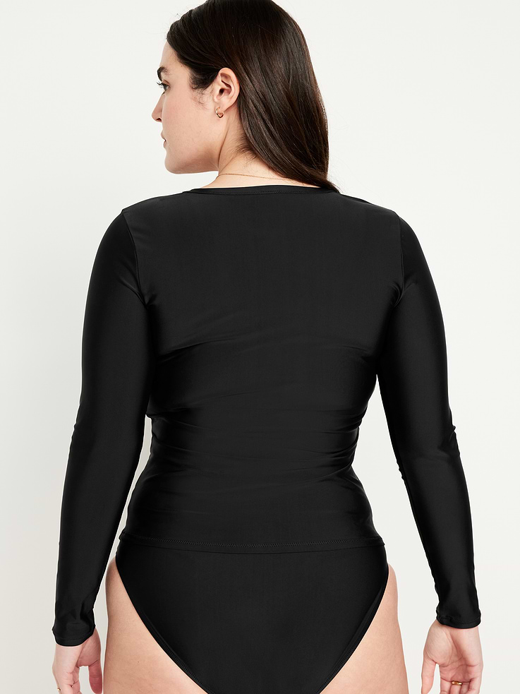 Image number 6 showing, Long-Sleeve Matte Rashguard Swim Top
