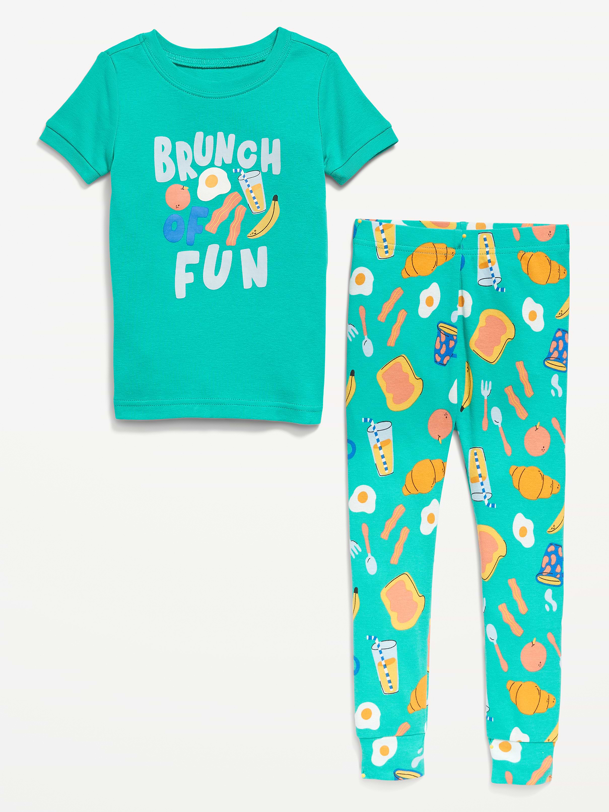 Image number 2 showing, Unisex Snug-Fit Printed Pajama Set for Toddler & Baby