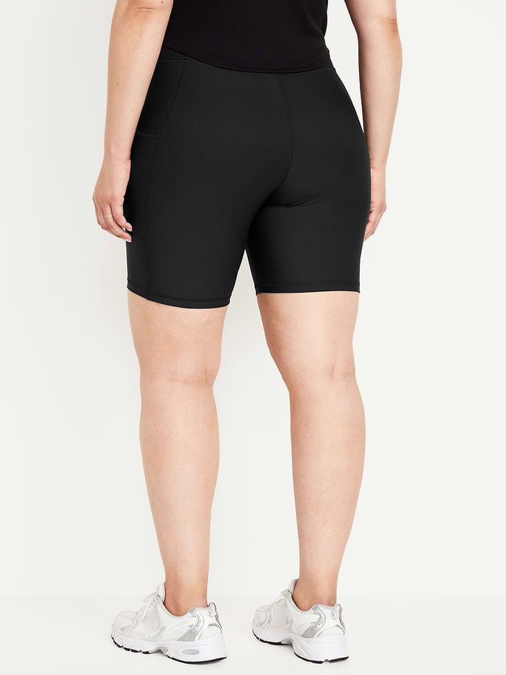Image number 7 showing, High-Waisted PowerSoft Biker Shorts -- 8-inch inseam