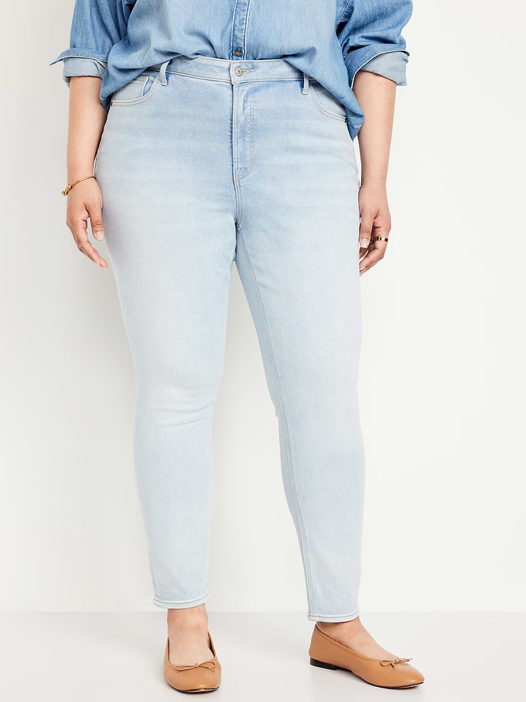 Image number 7 showing, High-Waisted Rockstar Super-Skinny Jeans