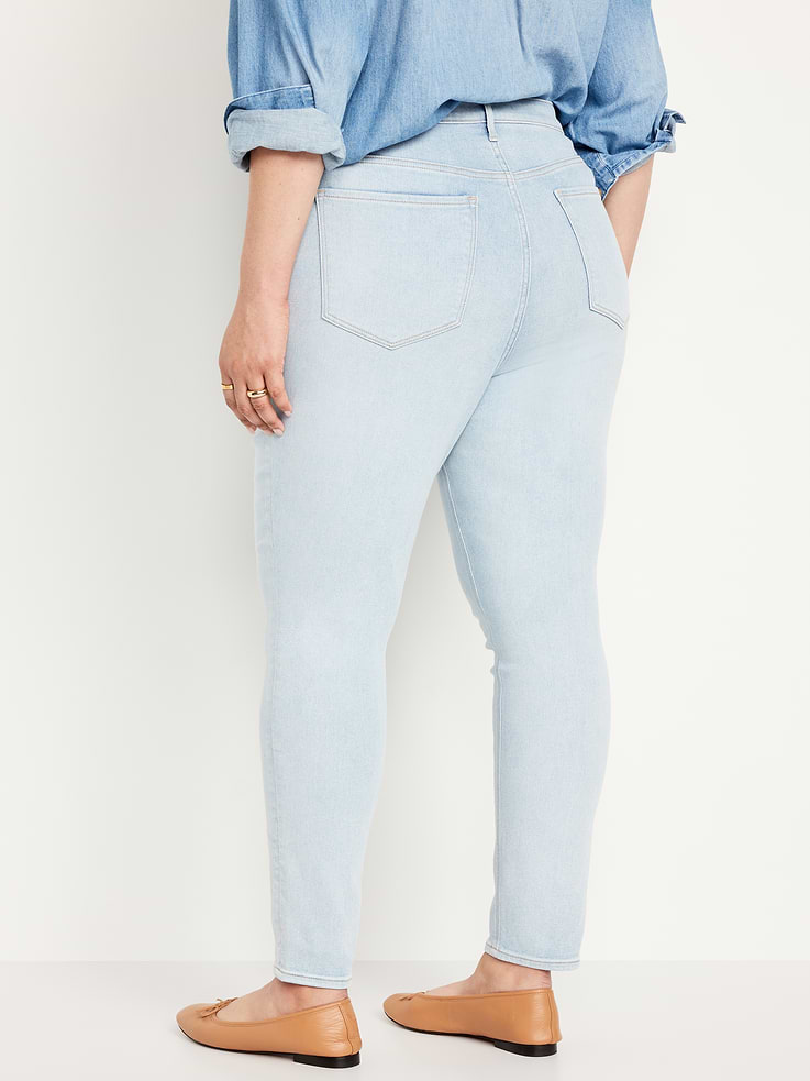 Image number 8 showing, High-Waisted Rockstar Super-Skinny Jeans