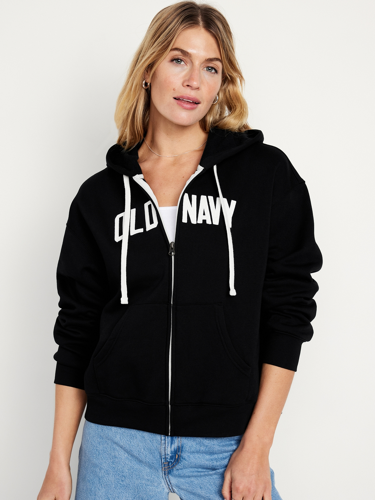 Logo Zip Hoodie Sweatshirt | Old Navy