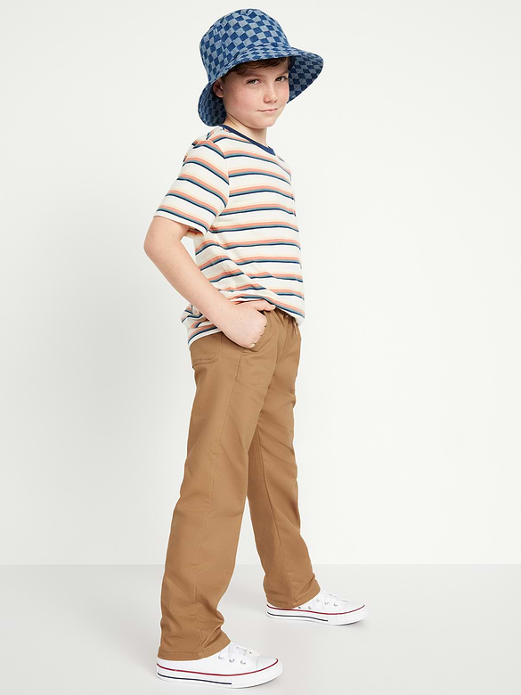 Pantalon WOW à jambe droite à taille extensible pour garçon