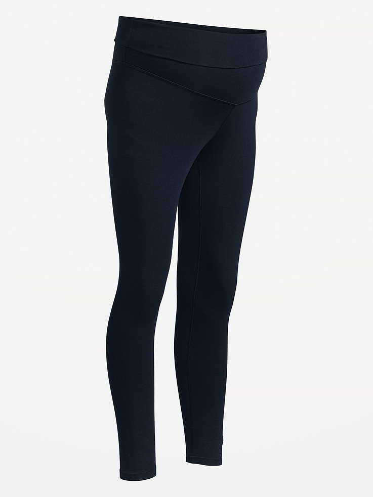 Image number 5 showing, Maternity Rollover-Waist PowerChill 7/8 Leggings