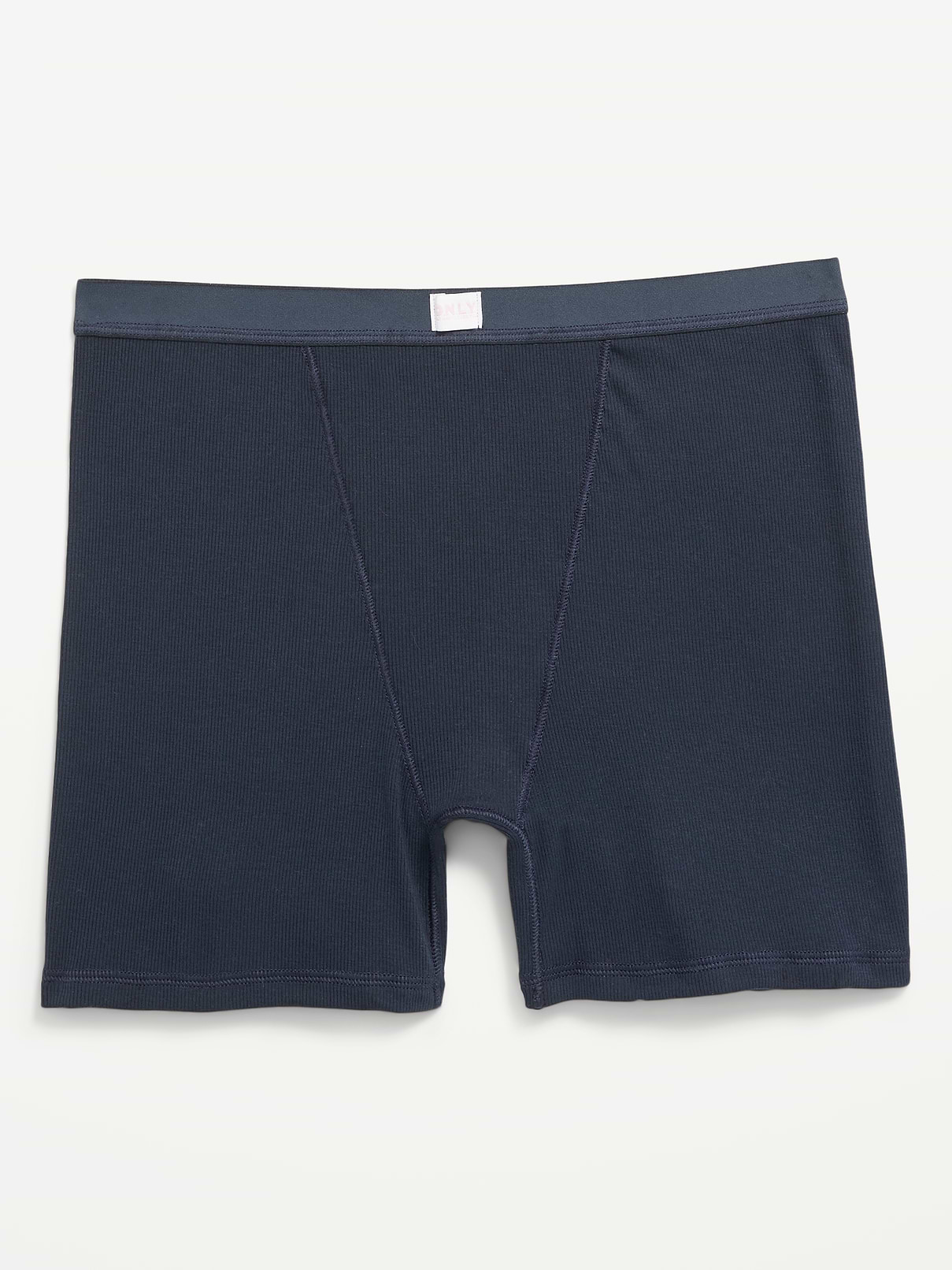 Image number 4 showing, High-Waisted Ribbed Boyshort Briefs -- 3-inch inseam