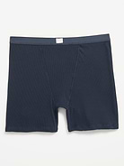 Image number 4 showing, High-Waisted Ribbed Boyshort Briefs -- 3-inch inseam