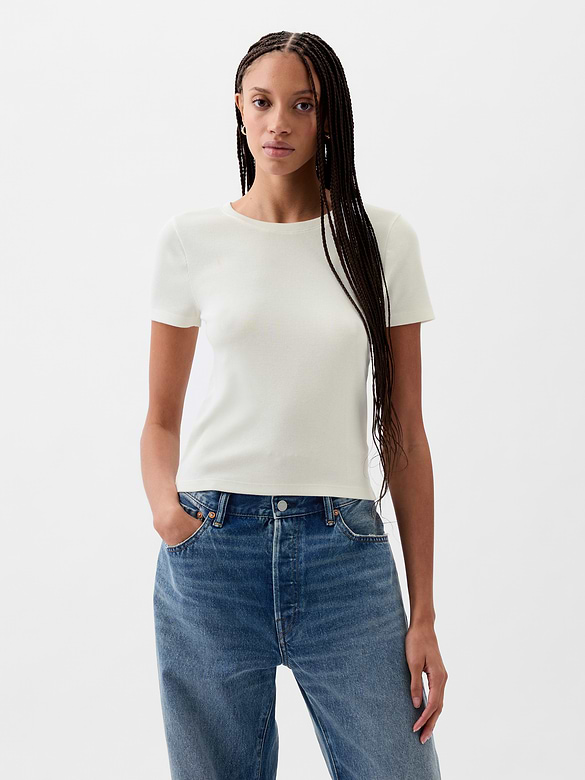 Modern Rib Crop T-Shirt