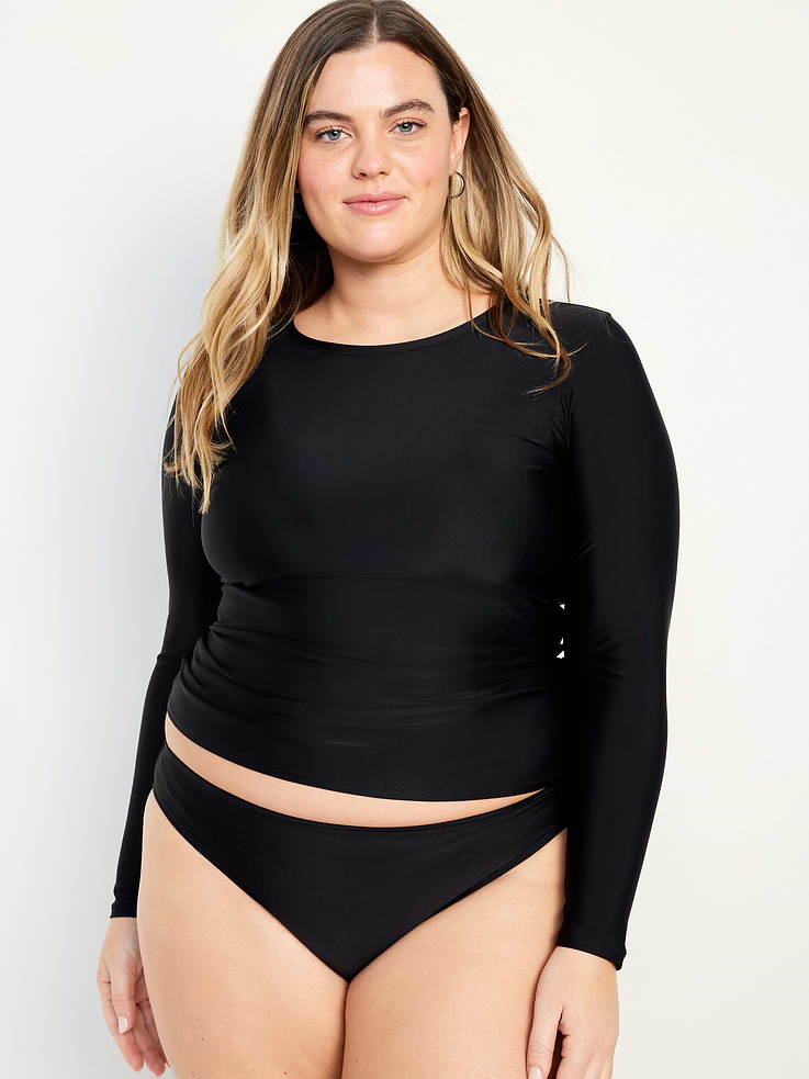 Image number 7 showing, Long-Sleeve Matte Rashguard Swim Top