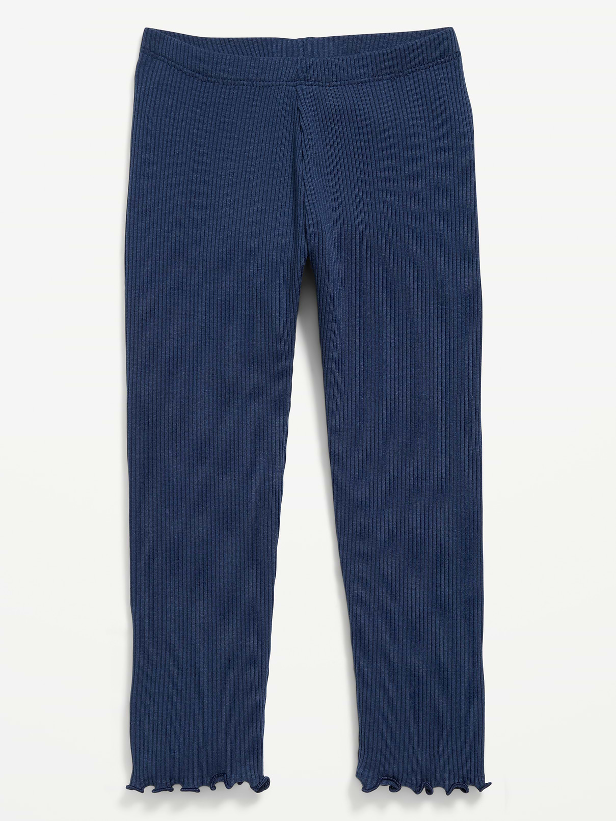 L'image numéro 1 présente Legging pleine longueur en tricot côtelé pour Toute-petite fille