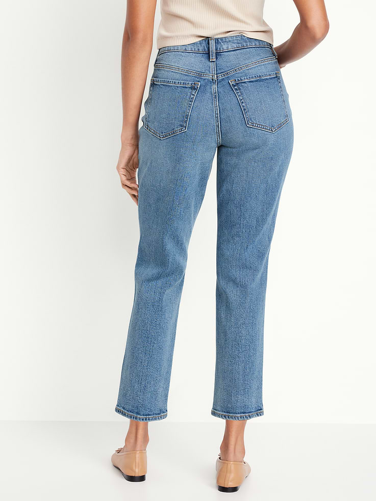 Image number 2 showing, Curvy High-Waisted OG Straight Ankle Jeans