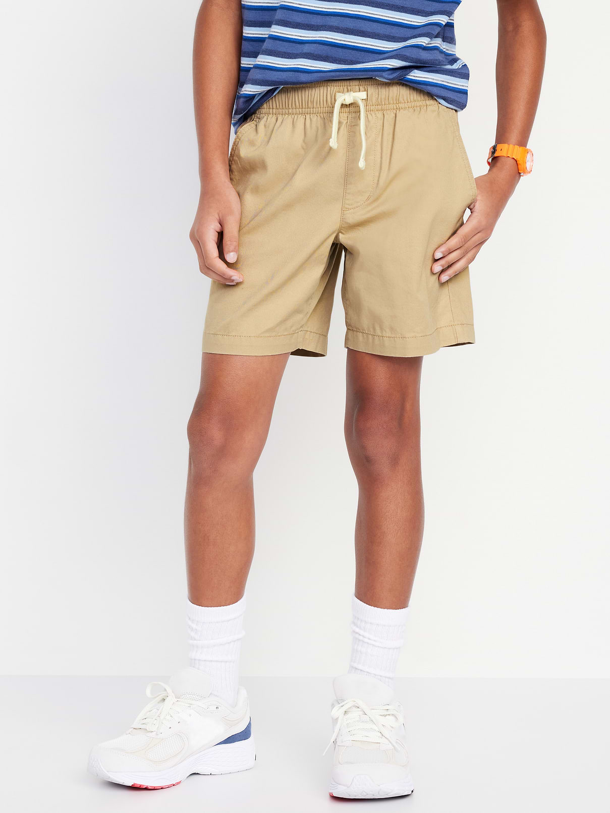Image number 1 showing, Above Knee Twill Pull-On Shorts for Boys