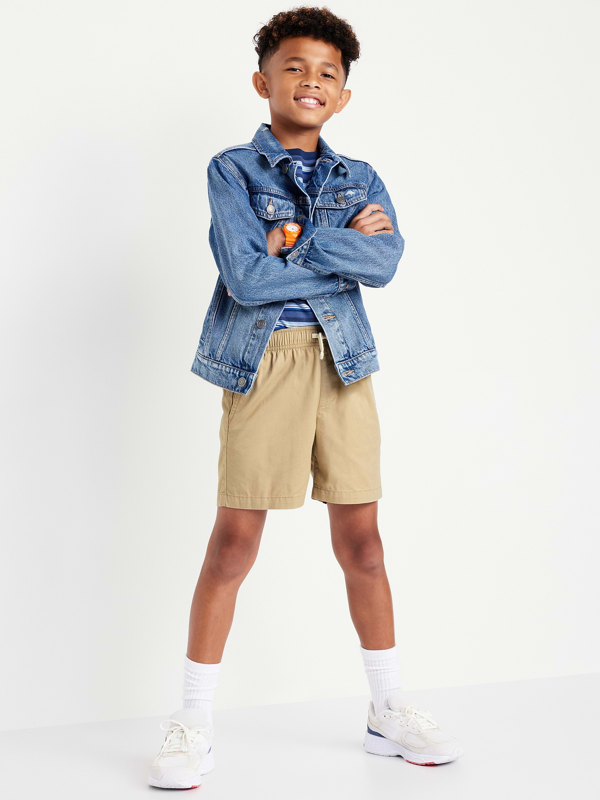 Image number 3 showing, Above Knee Twill Pull-On Shorts for Boys