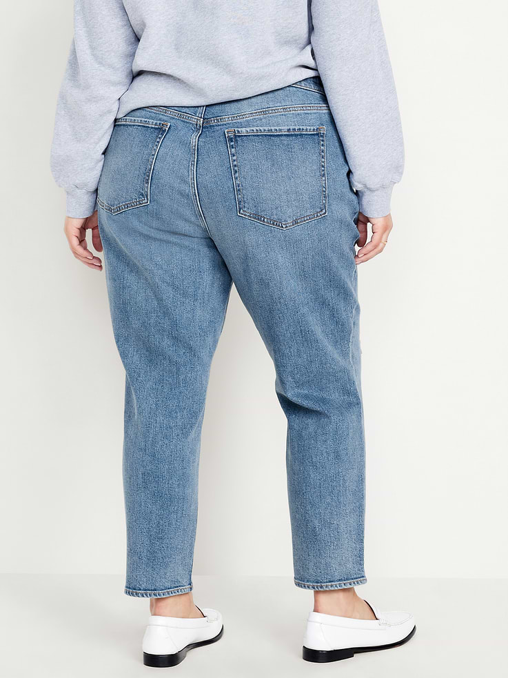 Image number 7 showing, Curvy High-Waisted OG Straight Ankle Jeans