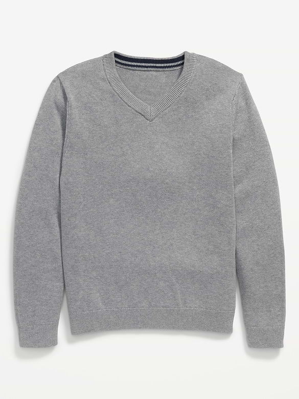 Chandail d’uniforme à col en V pour garçon