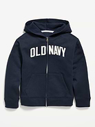 Image number 1 showing, Logo-Graphic Zip-Front Hoodie for Boys