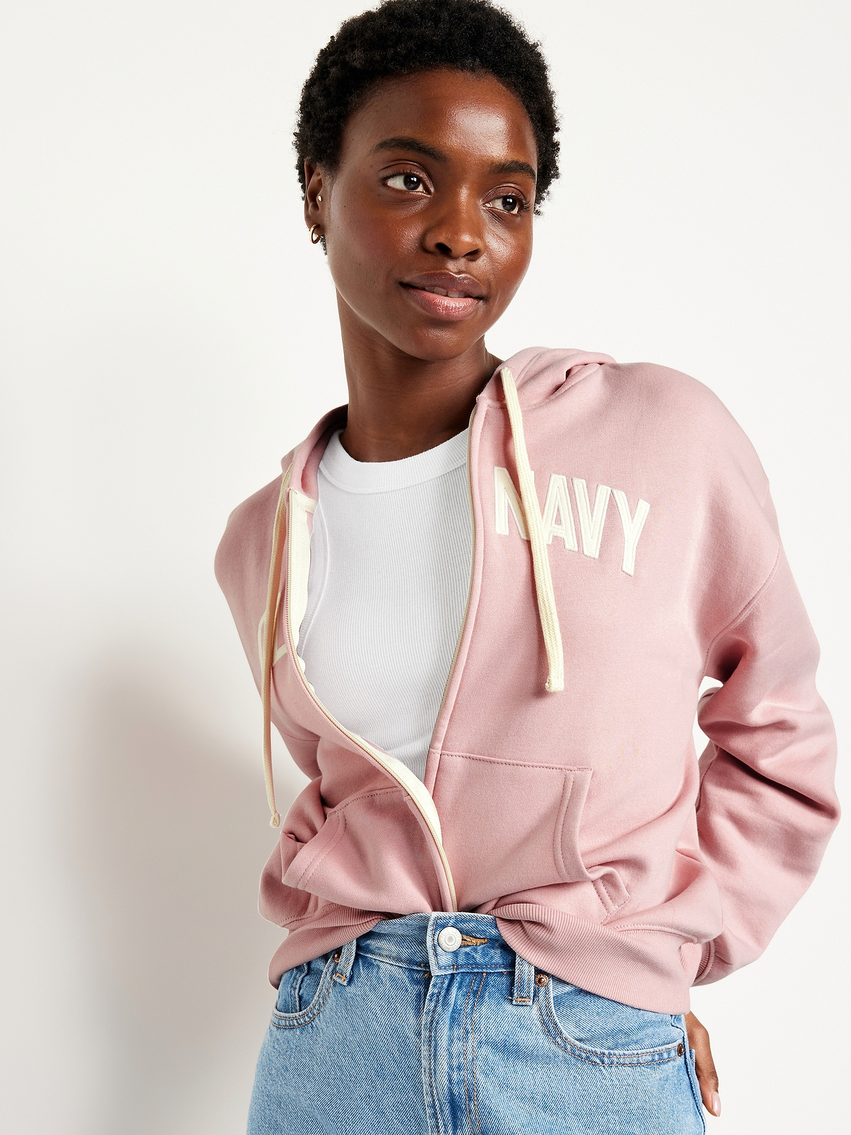 Logo Zip Hoodie Sweatshirt | Old Navy