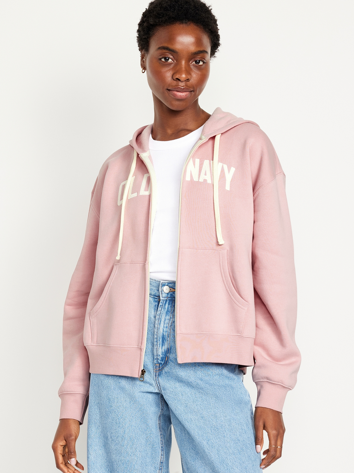 Logo Zip Hoodie Sweatshirt | Old Navy