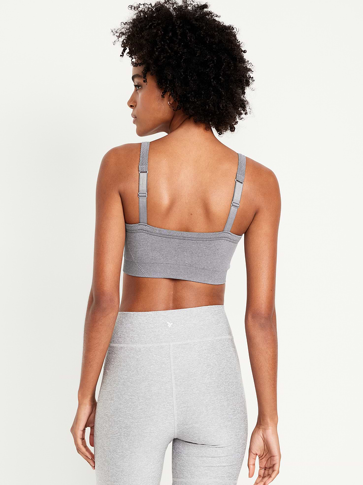 Image number 2 showing, Light Support Fluid Seamless Ribbed Sports Bra