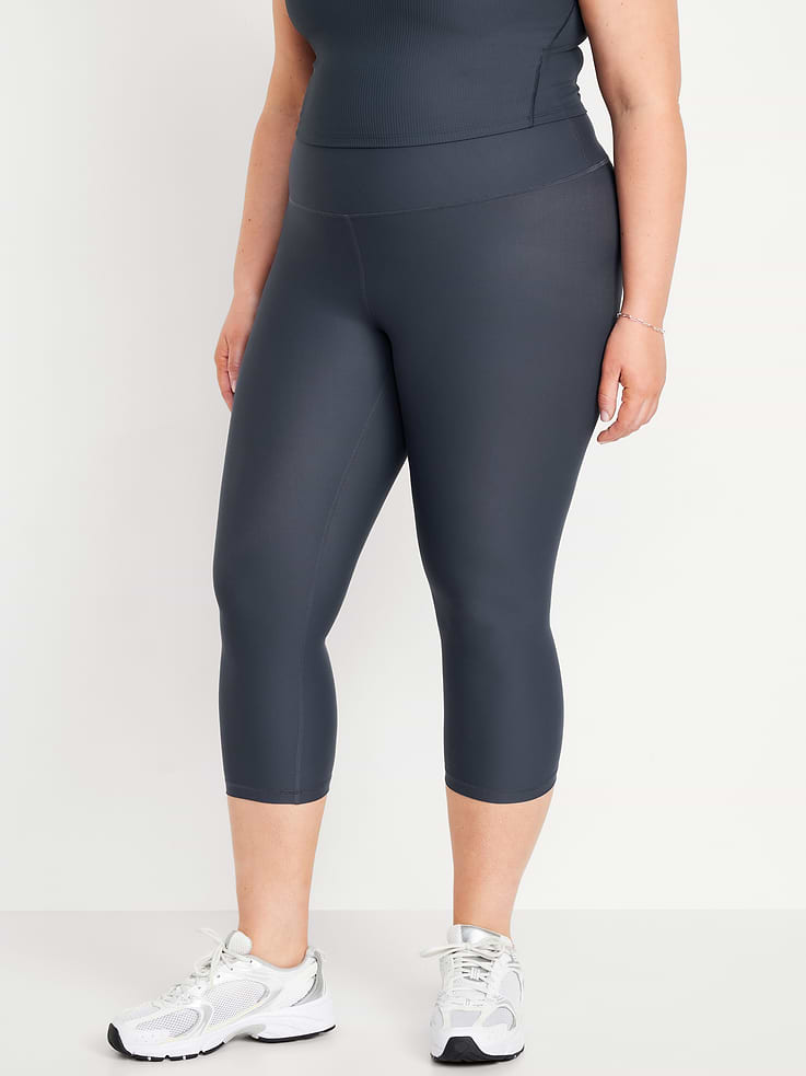 Image number 8 showing, High-Waisted PowerSoft Crop Leggings