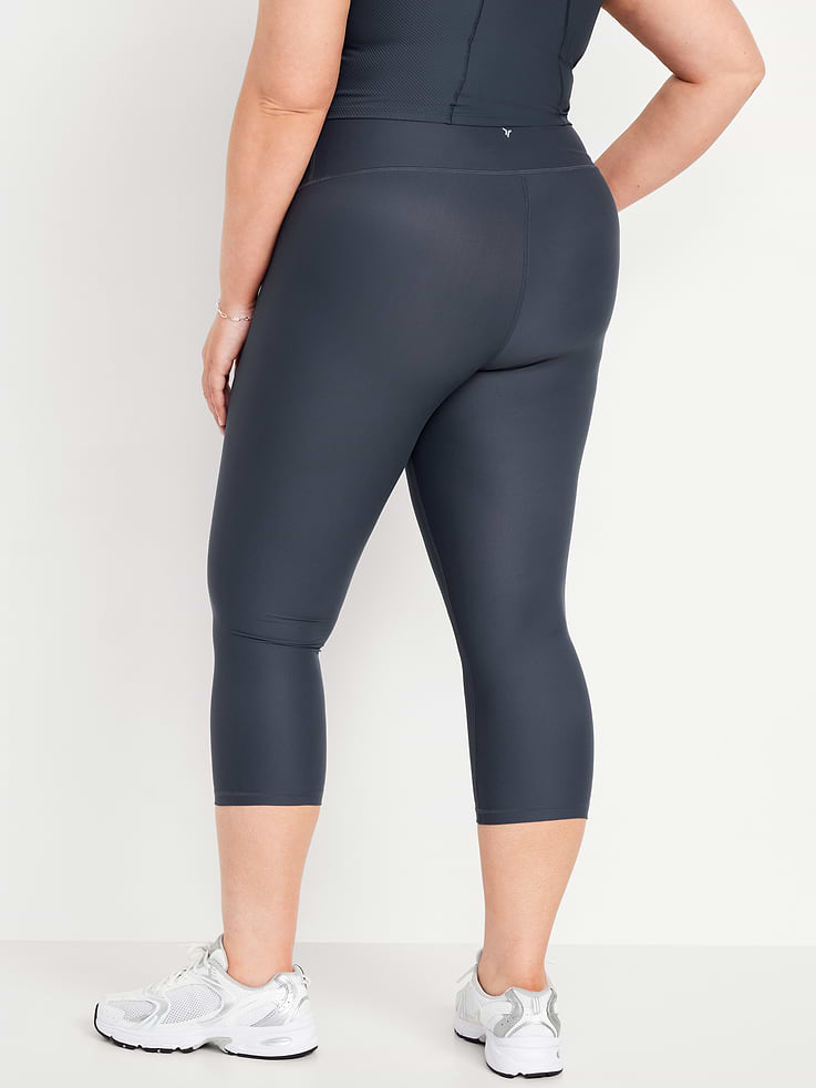 Image number 9 showing, High-Waisted PowerSoft Crop Leggings