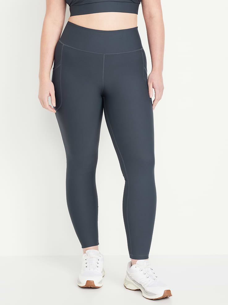 Image number 4 showing, High-Waisted PowerSoft Full-Length Pocket Leggings