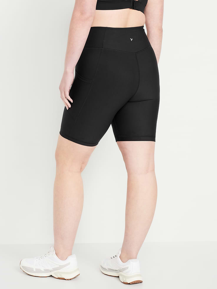 Image number 5 showing, High-Waisted PowerSoft Biker Shorts -- 8-inch inseam
