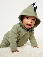 Image number 1 showing, Unisex 3-Piece Dino-Print Layette Set for Baby