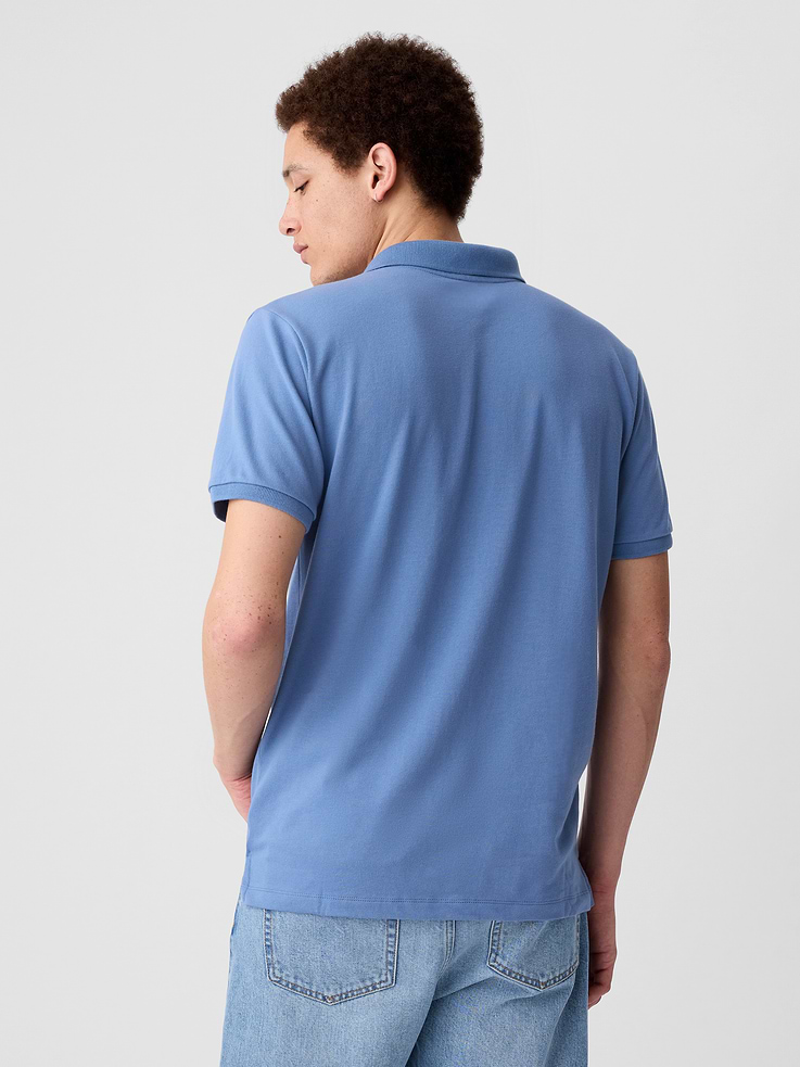 Image 2 of 4, Stretch Pique Polo Shirt