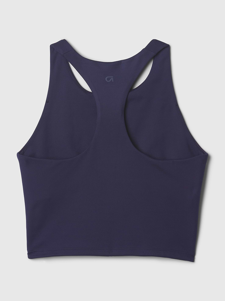 L'image numéro 5 présente Camisole courte à soutien-gorge intégré à encolure montante GapSport