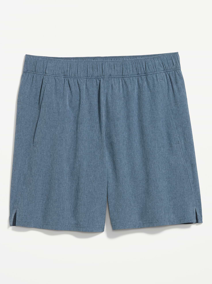 Image 3 of 5, StretchTech Woven Workout Shorts -- 7-inch inseam