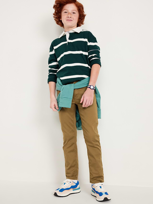Pantalon étroit à extensibilité 360° à cinq poches pour Garçon