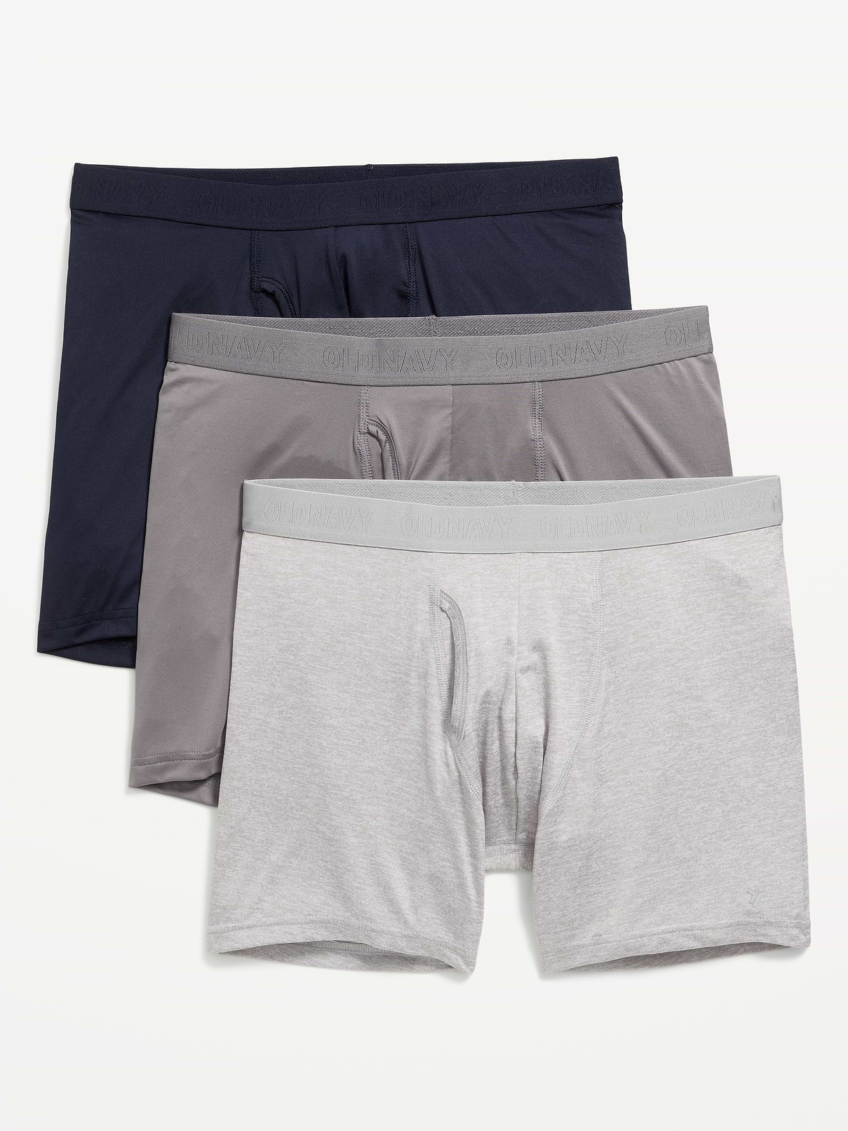 Image number 1 showing, Go-Dry Cool Performance Boxer-Brief Underwear 3-Pack -- 5-inch inseam
