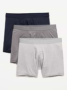 Image number 1 showing, Go-Dry Cool Performance Boxer-Brief Underwear 3-Pack -- 5-inch inseam