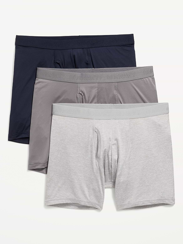 Caleçon boxeur performance Go-Dry Cool pour Homme (paquet de 3) - entrejambe de 12,5 cm