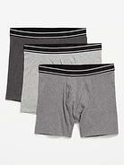 Image number 1 showing, 3-Pack Soft-Washed Boxer Briefs -- 6.25-inch inseam