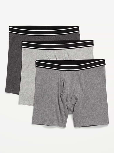 Image number 1 showing, 3-Pack Soft-Washed Boxer Briefs -- 6.25-inch inseam