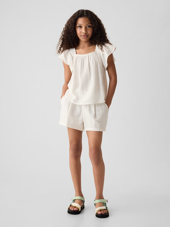 Kids Crinkle Gauze Outfit Set