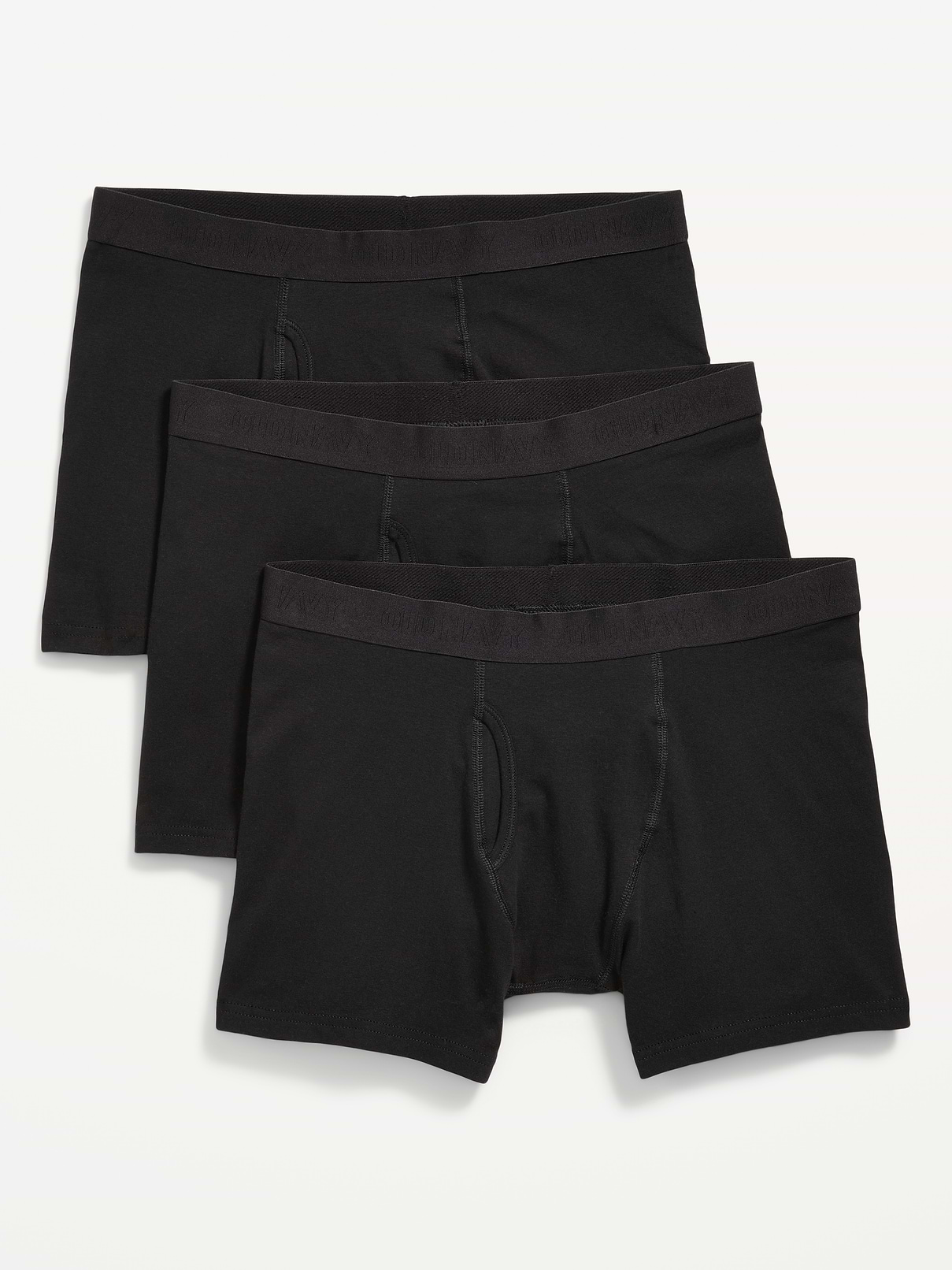 Image number 1 showing, 3-Pack Boxer Briefs -- 4.5-inch inseam