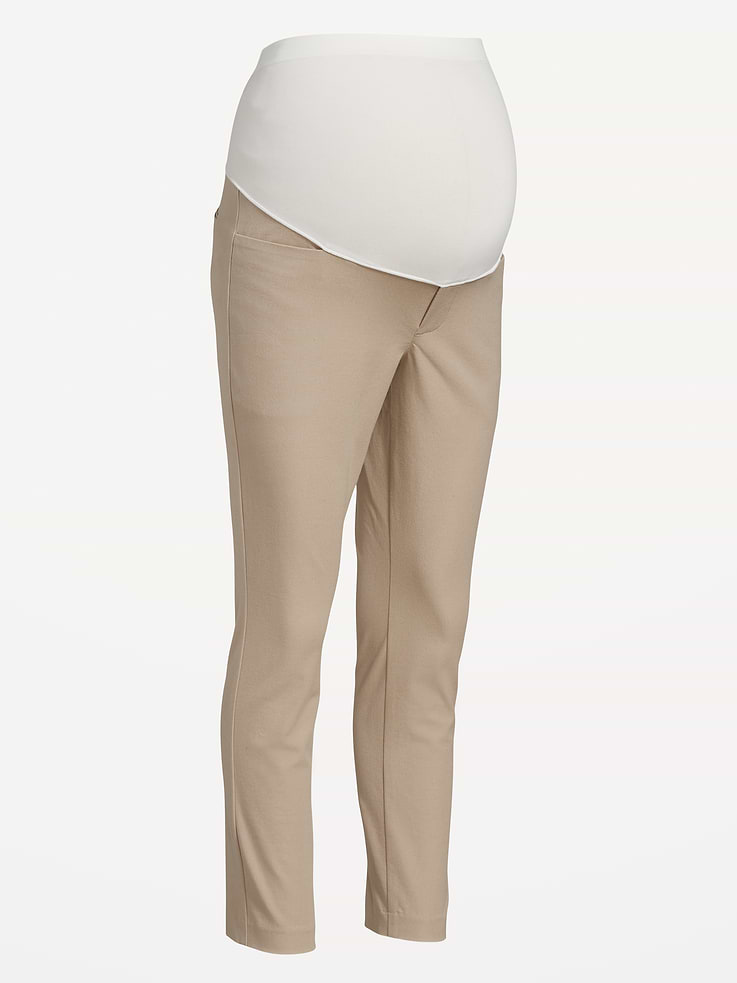 L'image numéro 4 présente Pantalon de maternité Pixie à panneau intégral, longueur cheville
