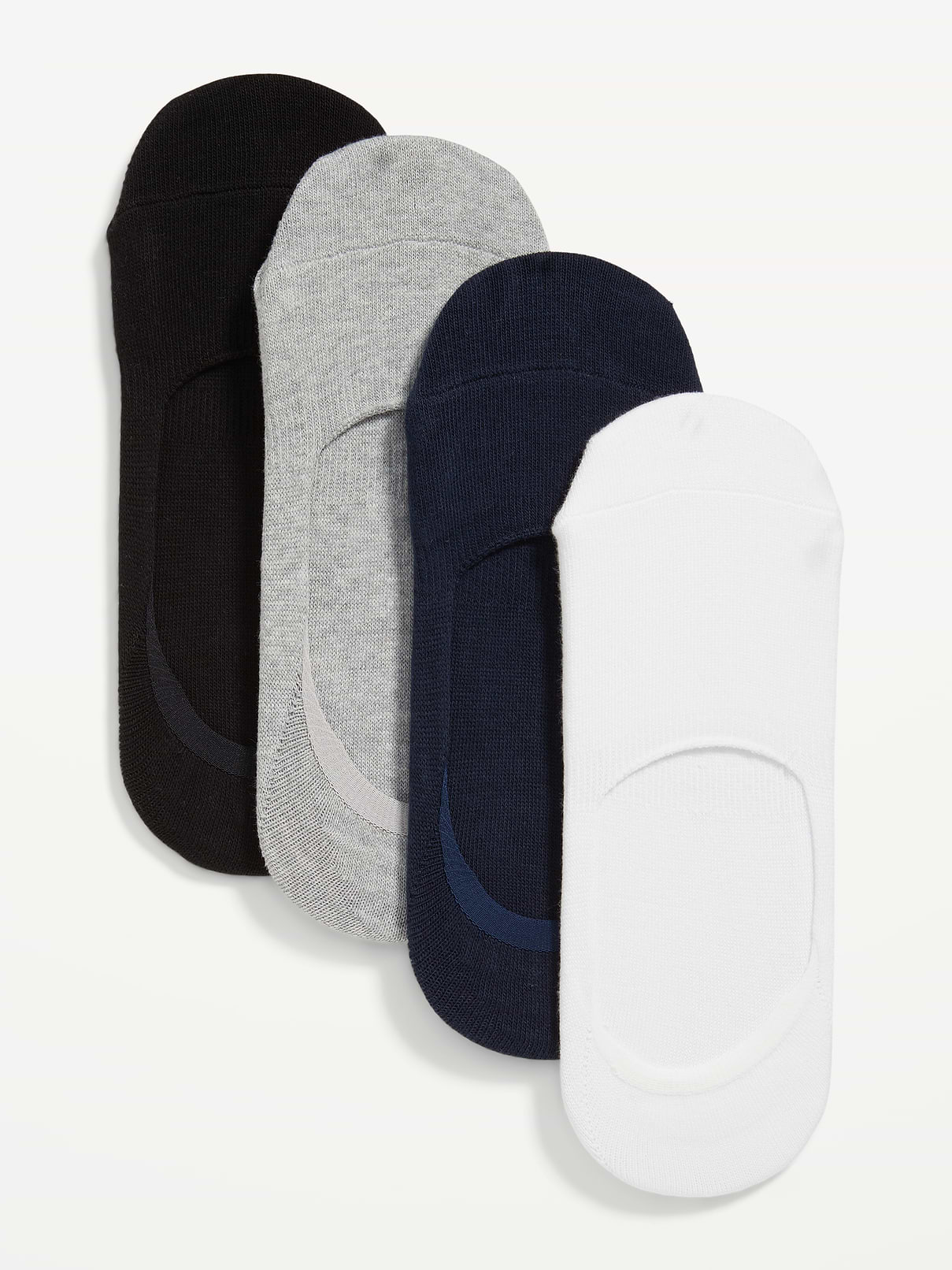 Image 1 of 1, pack includes 4 pairs of socks in different colors, notched seams, elasticized openings, Product #419092