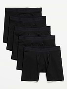 Image number 1 showing, 5-Pack Soft-Washed Boxer Briefs -- 6.25-inch inseam